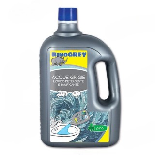 1 - Limpador de campista de água cinza líquido Rinogrey para drenos e tanques
